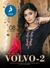 Volvo 2 By Kaya Roma Silk Straight Cut Kurti With Bottom Dupatta Suppliers In Mumbai